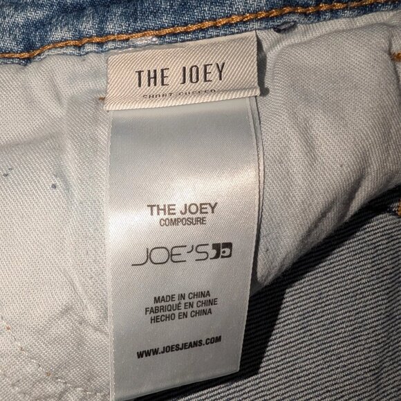 Joe's Jeans The Joey Denim Cuffed Shorts Medium Wash Women's Size 33 (16) - Picture 7 of 11